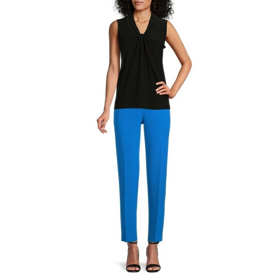 Cheapest ๐ Kasper Sleeveless Knot Front V-Neck Top Black โญ - Image 3