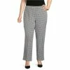Discount ⌛ Kasper Plus Size Houndstooth Print Slim Pants Black/white ⌛