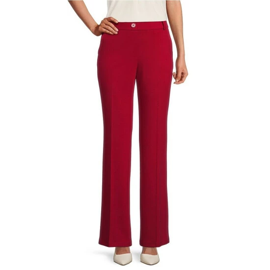 Buy 🎁 Kasper Faux Fly Wide Leg Pull-On Pants Fire Red 😀 - Image 4