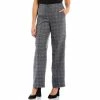 Deals ✔️ Kasper Petite Size Glen Plaid Pull-On Wide Leg Pants Blue Ribbon Combo 👏