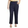 Brand new 🌟 Kasper Plus Size Pinstripe Print Slim Trouser Pants Navy/vanilla Ice 🔔