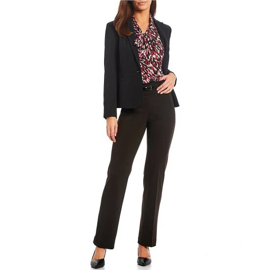 Cheap 🥰 Kasper Petite Size Tie V-Neck Sleeveless Printed Top Cerise Combo 😉 - Image 3