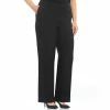Best reviews of 🎉 Kasper Plus Size Stretch Crepe Straight-Leg Pants Black 🎁