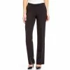 Promo 🌟 Kasper Petite Size Stretch Crepe Straight-Leg Pants Black 🎉